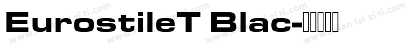 EurostileT Blac字体转换